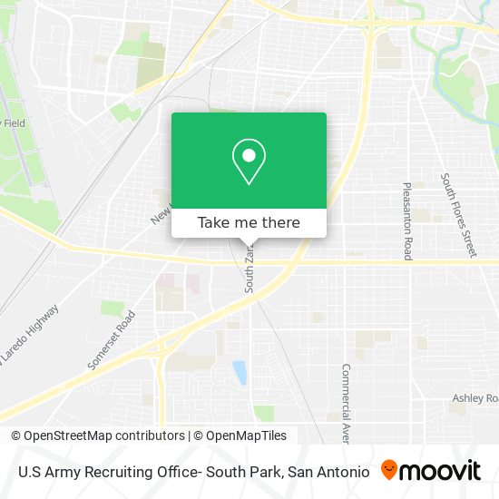 Mapa de U.S Army Recruiting Office- South Park