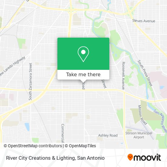River City Creations & Lighting map