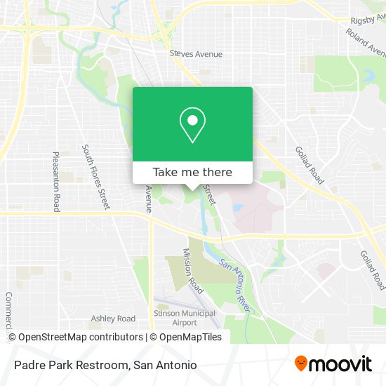 Mapa de Padre Park Restroom