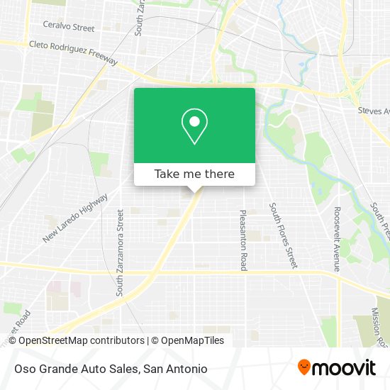 Oso Grande Auto Sales map