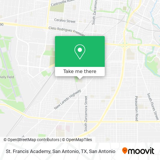 St. Francis Academy, San Antonio, TX map