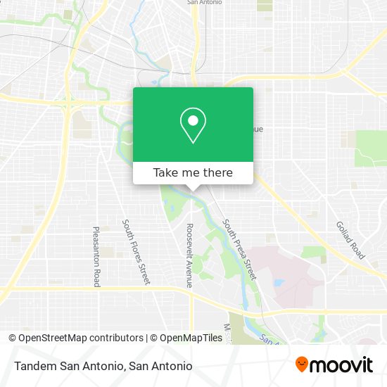 Tandem San Antonio map