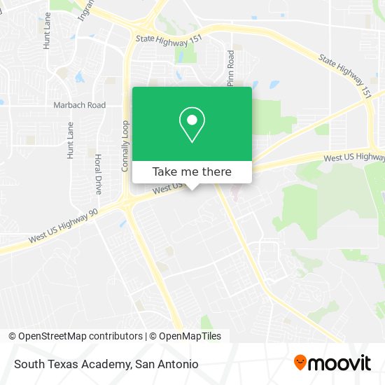 South Texas Academy map