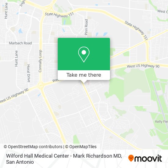 Mapa de Wilford Hall Medical Center - Mark Richardson MD