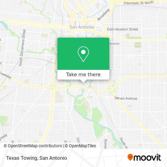 Mapa de Texas Towing