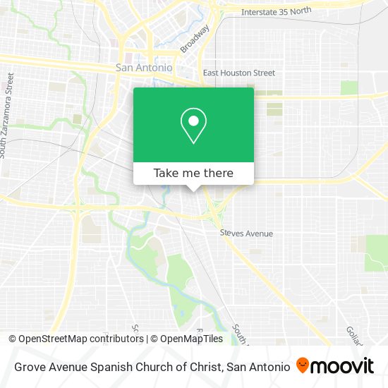 Grove Avenue Spanish Church of Christ map
