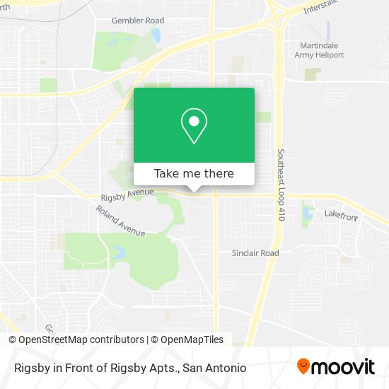Rigsby in Front of Rigsby Apts. map