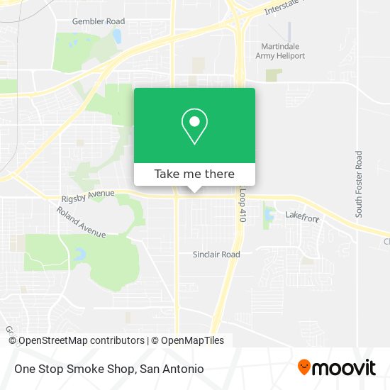 Mapa de One Stop Smoke Shop