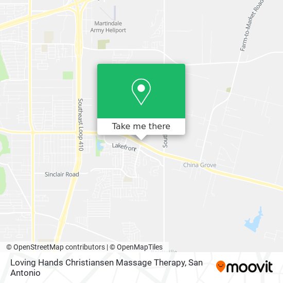 Loving Hands Christiansen Massage Therapy map