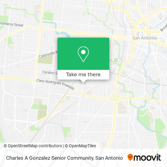Charles A Gonzalez Senior Community map