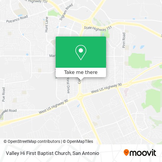 Mapa de Valley Hi First Baptist Church