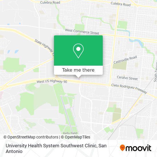 Mapa de University Health System Southwest Clinic