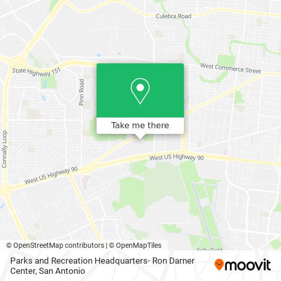 Parks and Recreation Headquarters- Ron Darner Center map