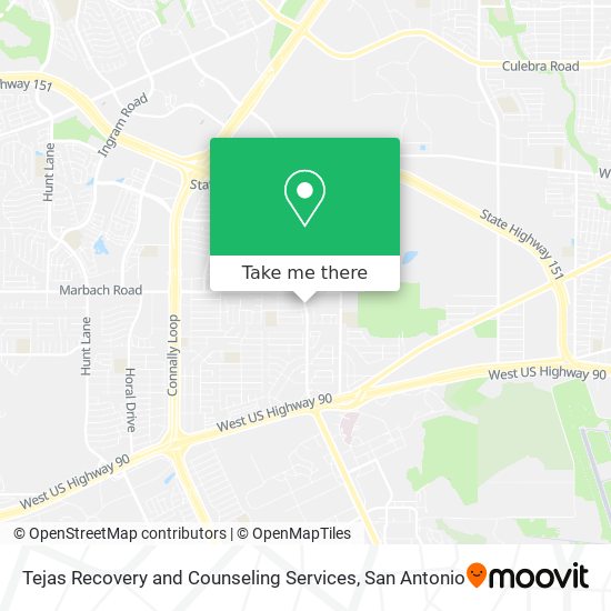 Tejas Recovery and Counseling Services map