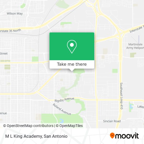 M L King Academy map