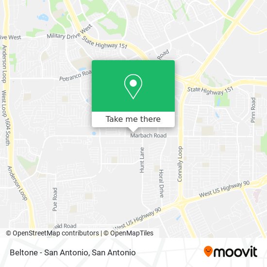 Beltone - San Antonio map