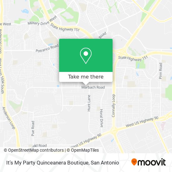It's My Party Quinceanera Boutique map