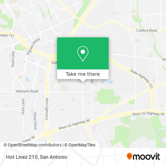 Mapa de Hot Linez 210