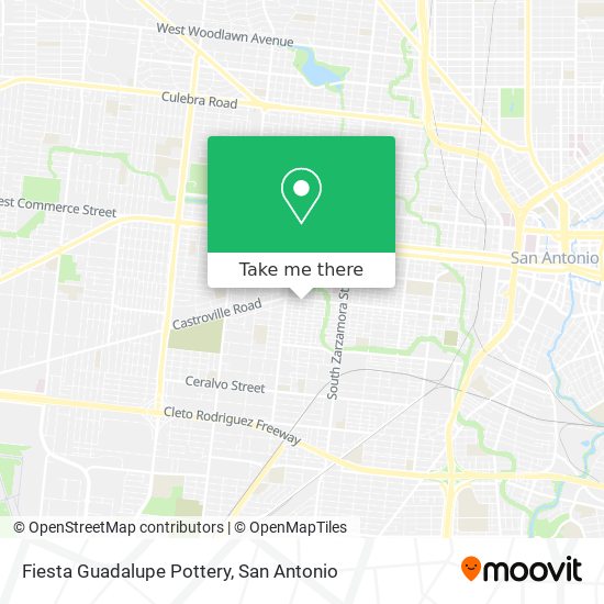 Fiesta Guadalupe Pottery map