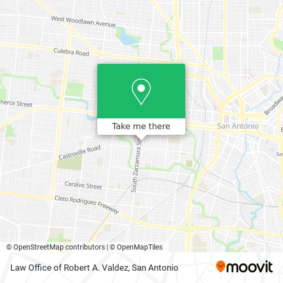 Law Office of Robert A. Valdez map