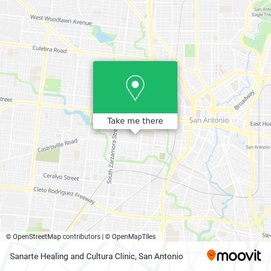 Sanarte Healing and Cultura Clinic map
