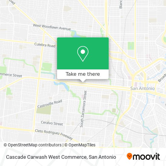 Mapa de Cascade Carwash West Commerce