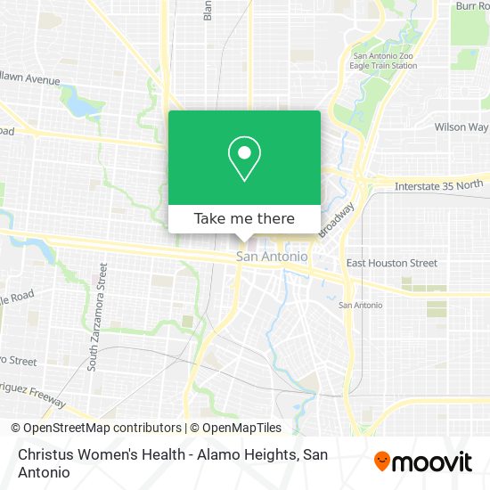 Mapa de Christus Women's Health - Alamo Heights