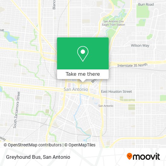 Mapa de Greyhound Bus