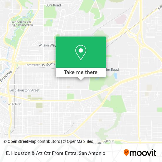 Mapa de E. Houston & Att Ctr Front Entra
