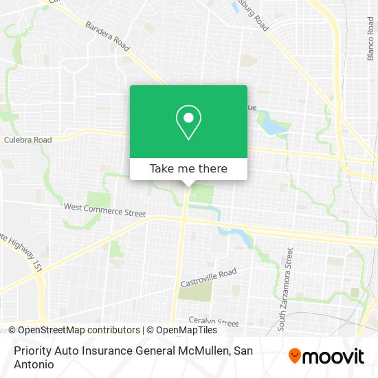 Priority Auto Insurance General McMullen map