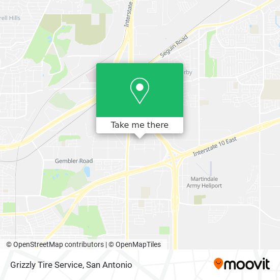 Mapa de Grizzly Tire Service