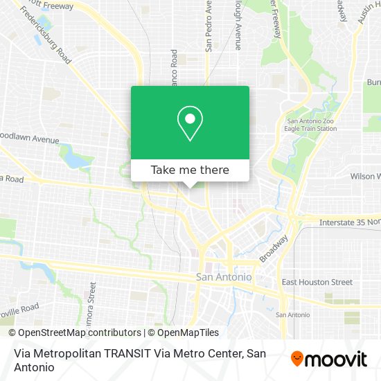 Via Metropolitan TRANSIT Via Metro Center map