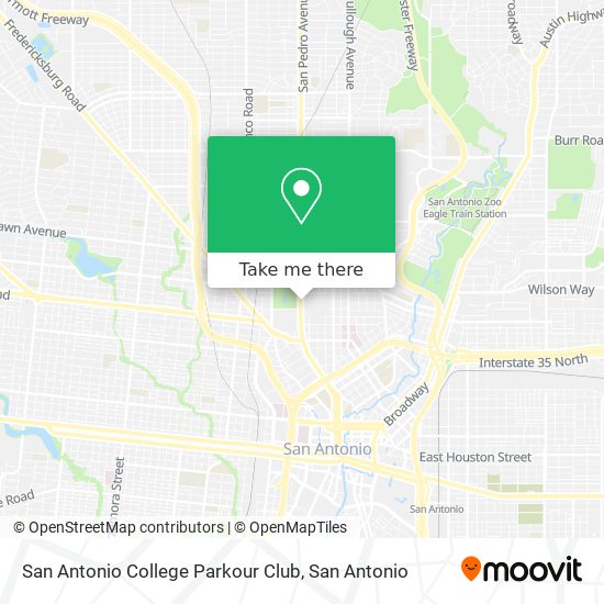 San Antonio College Parkour Club map