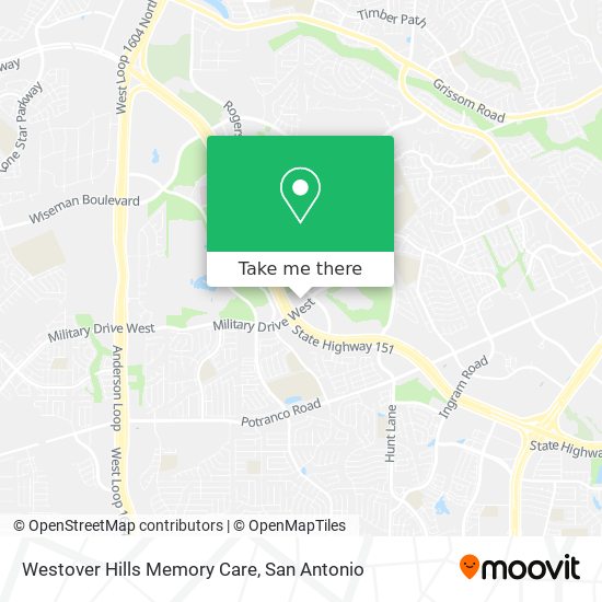 Westover Hills Memory Care map