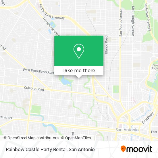 Rainbow Castle Party Rental map
