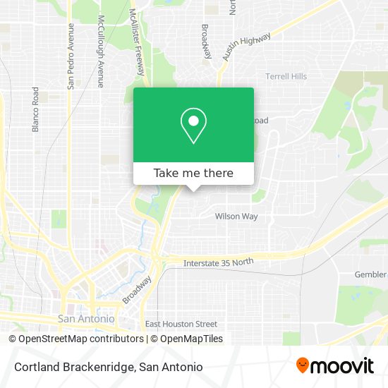 Cortland Brackenridge map