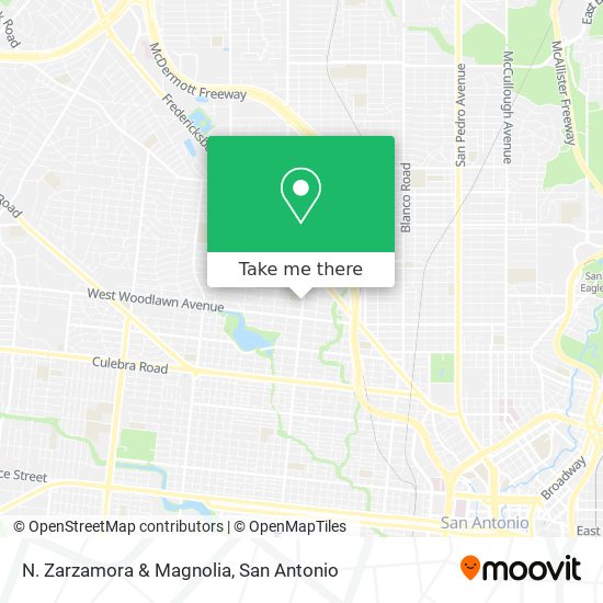 N. Zarzamora & Magnolia map