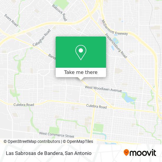 Las Sabrosas de Bandera map