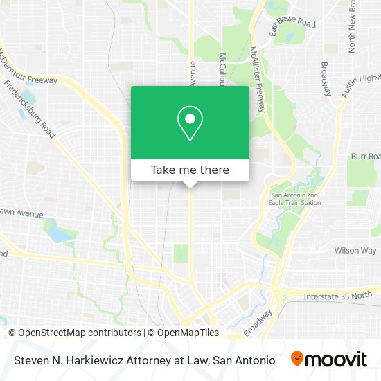 Mapa de Steven N. Harkiewicz Attorney at Law