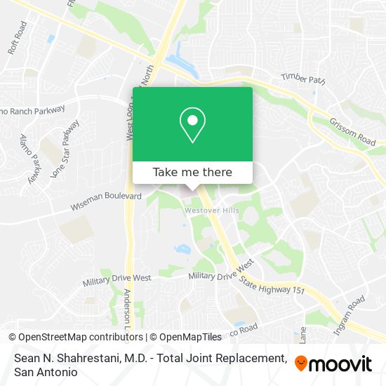 Sean N. Shahrestani, M.D. - Total Joint Replacement map