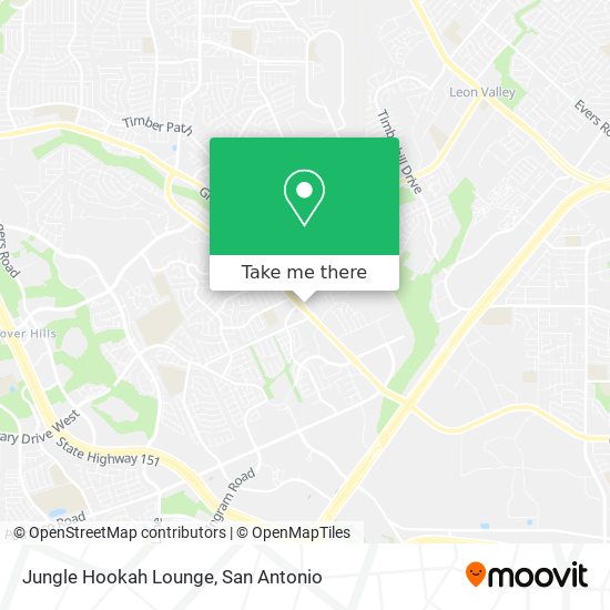 Jungle Hookah Lounge map