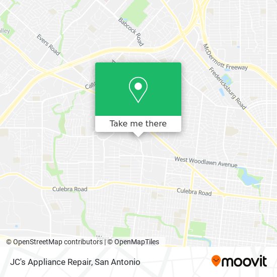 Mapa de JC's Appliance Repair
