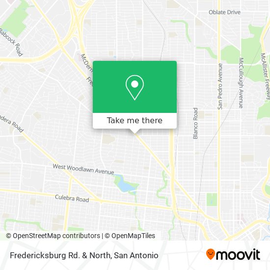 Fredericksburg Rd. & North map