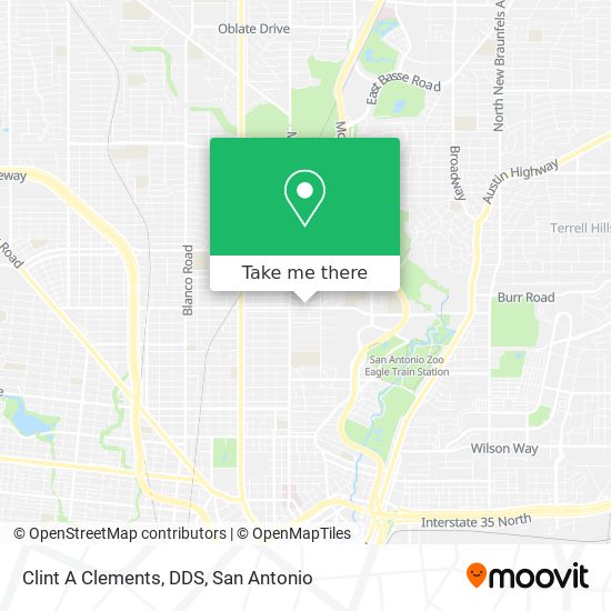 Clint A Clements, DDS map