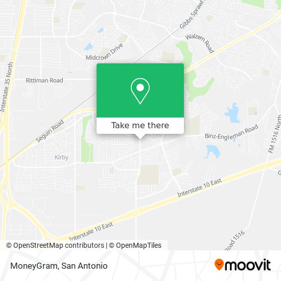 Mapa de MoneyGram