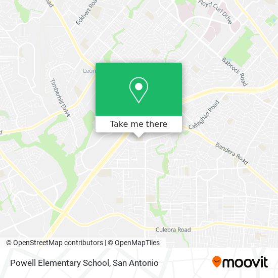 Mapa de Powell Elementary School