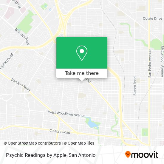Psychic Readings by Apple map