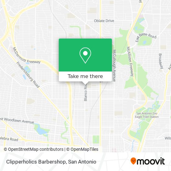 Clipperholics Barbershop map