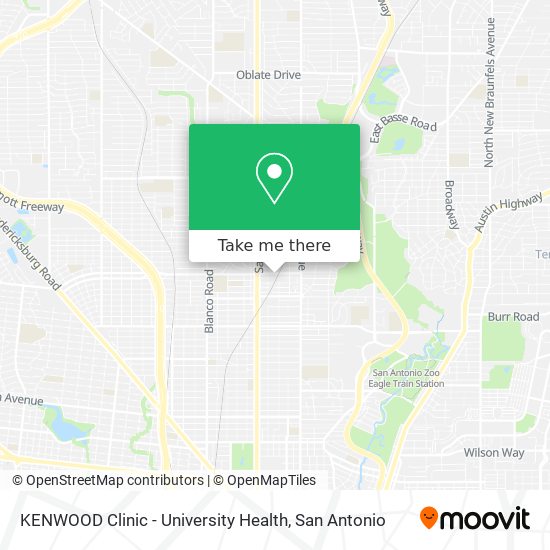 KENWOOD Clinic - University Health map