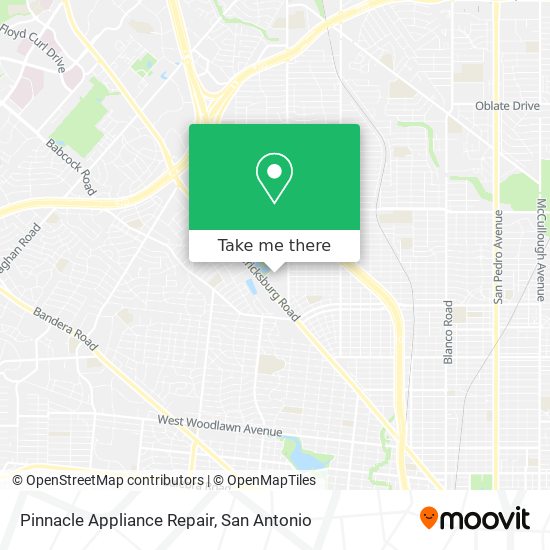 Mapa de Pinnacle Appliance Repair